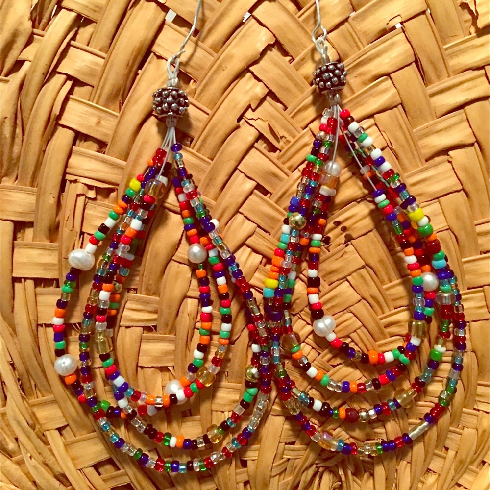 Wearable art. Handcrafted earrings